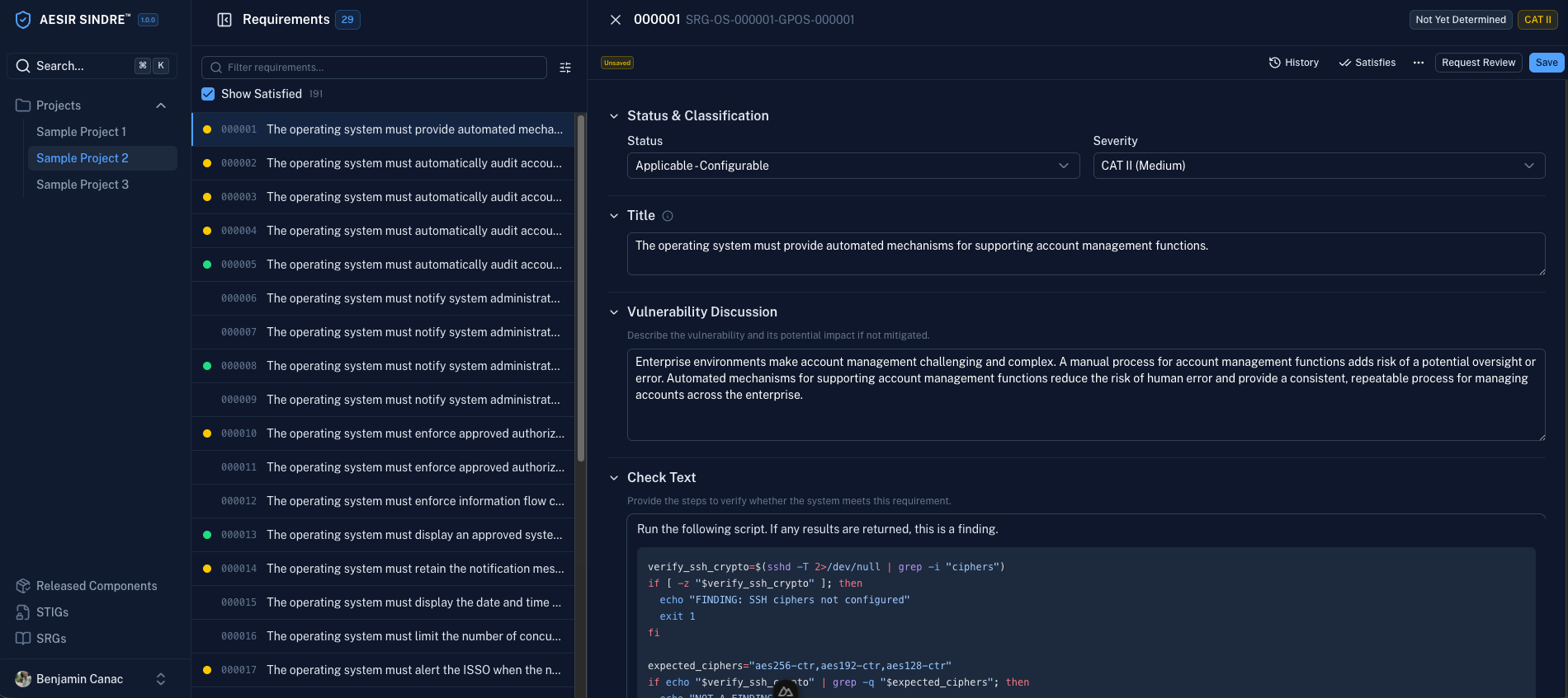 Sindre security guidance authoring platform
